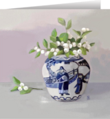 “Snowberries in a Ginger Jar” Snowberries