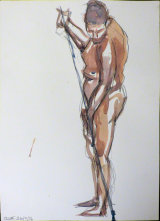 'Clive 35' - Gouache