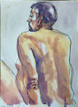 'Clive 36' - Gouache