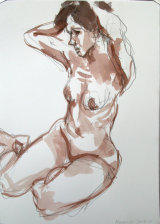 'Florence' - graphite & wash