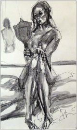 'Florence' - ink, graphite & wash