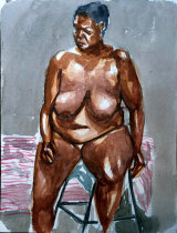 'Jennifer 01' - Watercolour