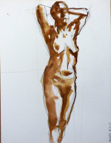 'Hilary - 09' - Gouache