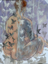 'Rebecca - 04' - Gouache