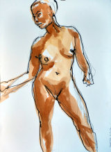 'Vanessa 18' - Gouache