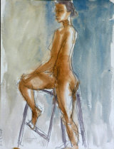 'Vanessa 10' - Gouache & graphite