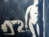 'Couple' - Watercolour on paper