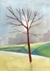 'Tree 2' - Gouache on paper