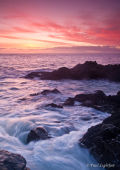 Rocks and swell at dawn, Lake Rock