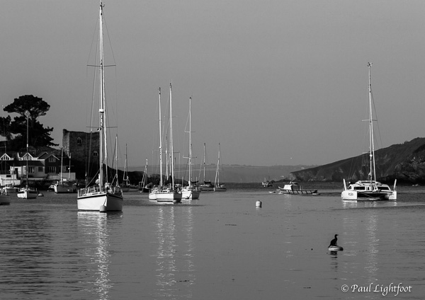 Boats in the morning sun, Polruan