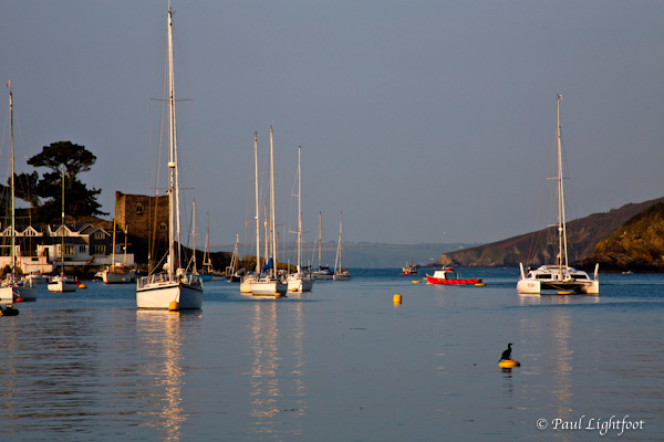 Boats in the morning, Polruan