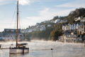 Boat and autumn mist, Looe