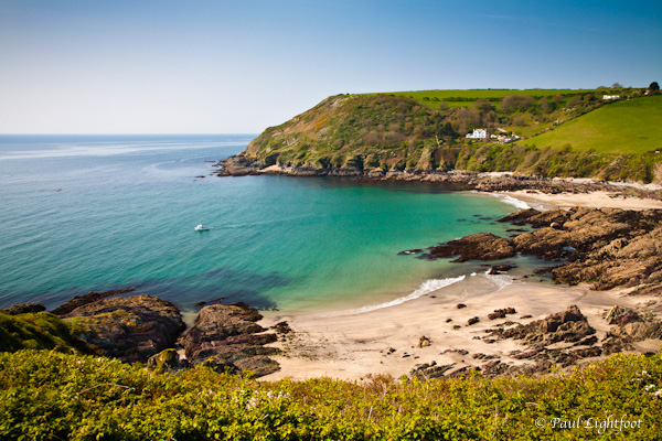 Talland Bay and boat