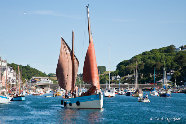 Lugger in Looe harbour
