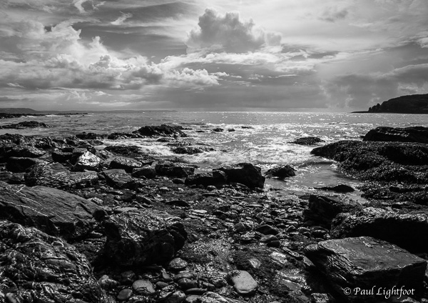 Storm clouds and sparkling sea, Hannafore