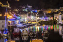 Christmas lights, Polperro, 2017