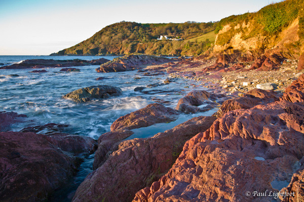 Red rocks at dawn, Talland