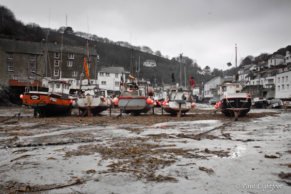 Polperro, low tide