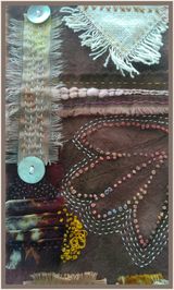 "Feather" wall hanging detail