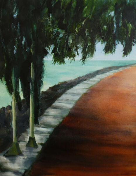 Along the Shore (42cm x 52cm)