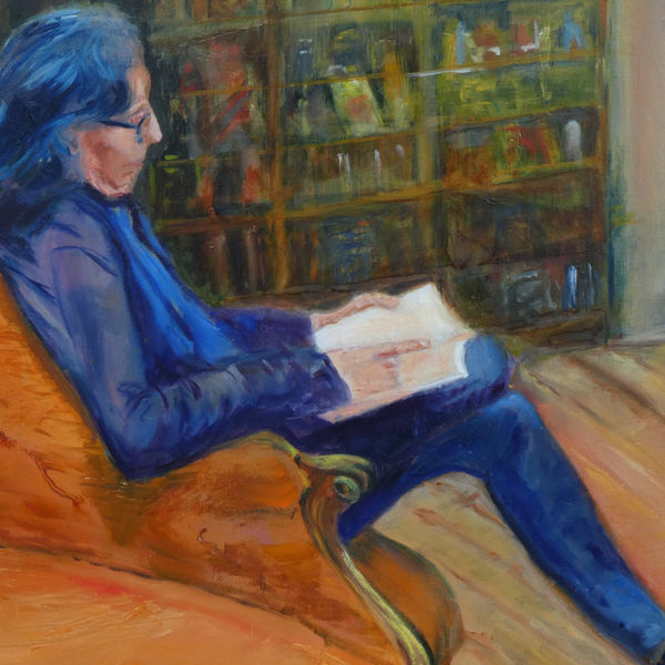 In Barters books Alnwick (64cm x 64cm)