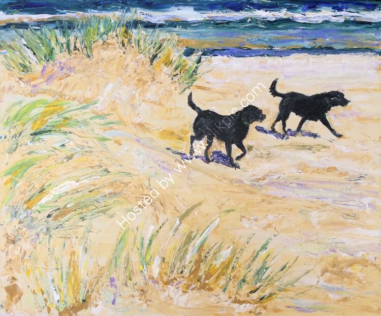 Labs in the dunes