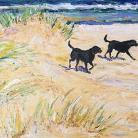 Labs in the dunes