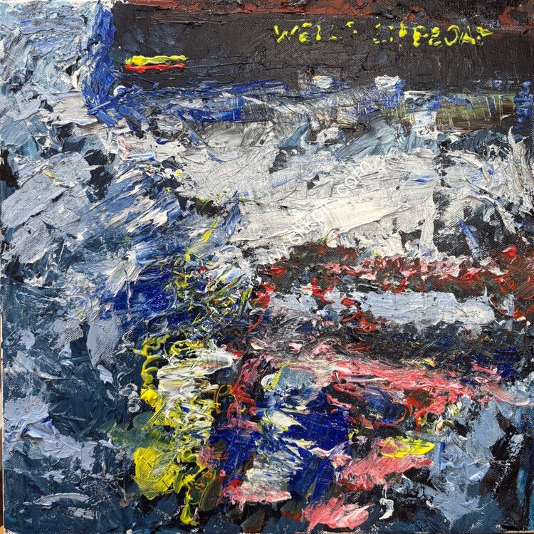 Thé wake of the lifeboat