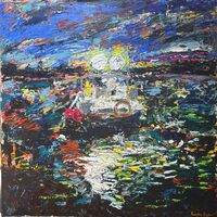 Ma Freen leaving on the evening tide