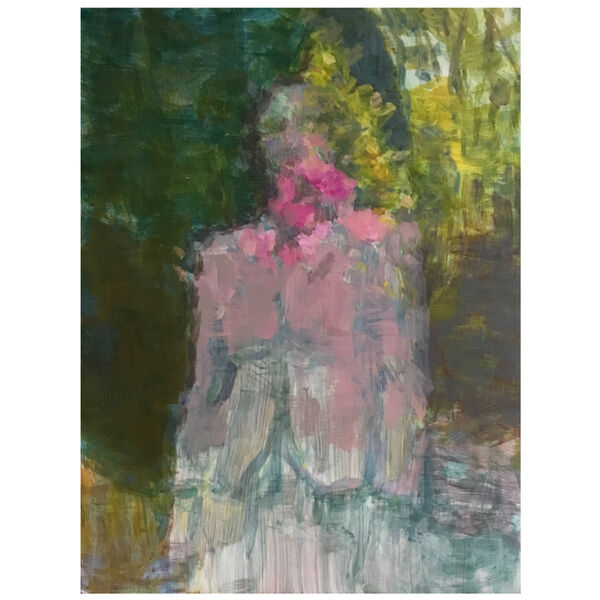 Woman and Rhododendrons