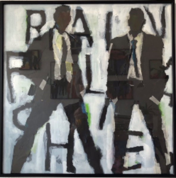 Rain falling on my shoes