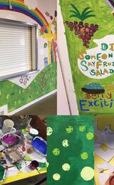 The Priory School, Christchurch. Canteen Mural 2019