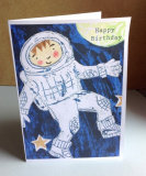 Astronaut Birthday Card photo