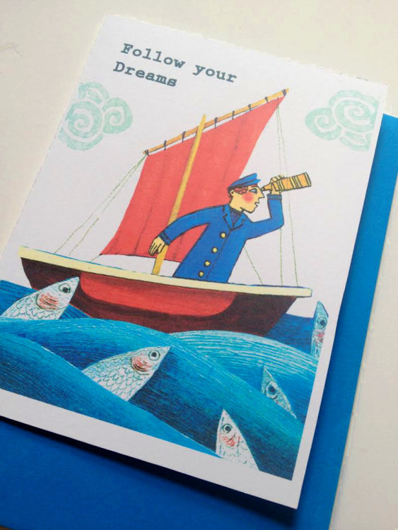Follow Your Dreams Greetings Card