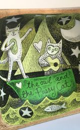 Illustrated Wooden Diorama