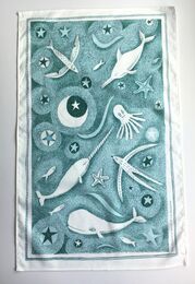 Sea Creatures Tea Towel