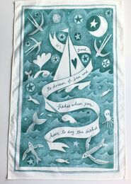Dream of Fishes Tea Towel