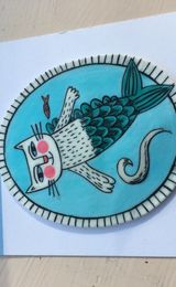 Purramaid brooch/fridge magnet