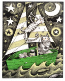'The Owl and the Pussycat' Children's Illustration
