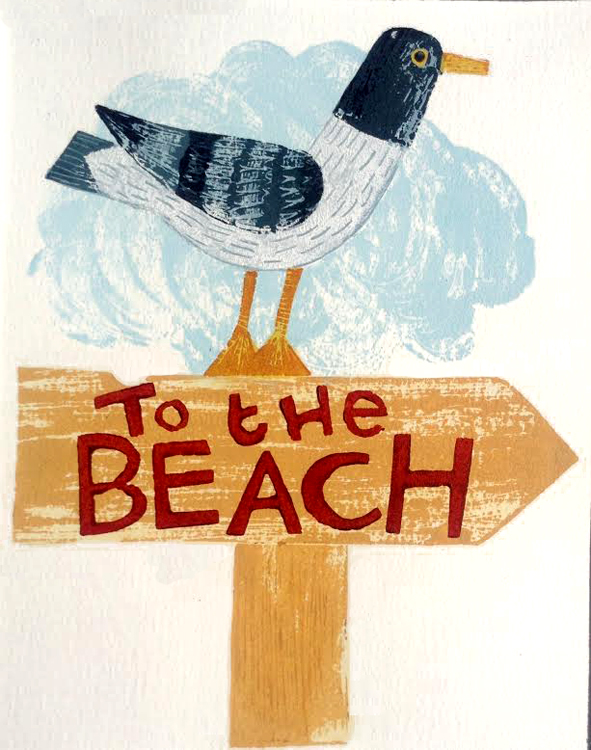 To the Beach.