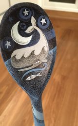 Hand -painted spoon