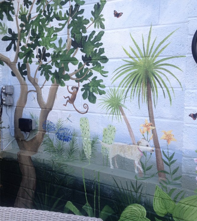 Garden Mural Painting.