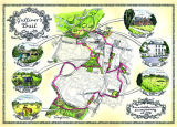 Gullivers Trail Map to illustrate a walk North of Bournemouth.