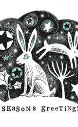 From my Winter Friends range of Christmas Cards - Winter Hare