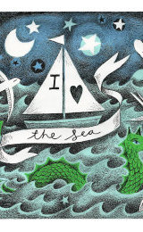 I love the Sea Illustration