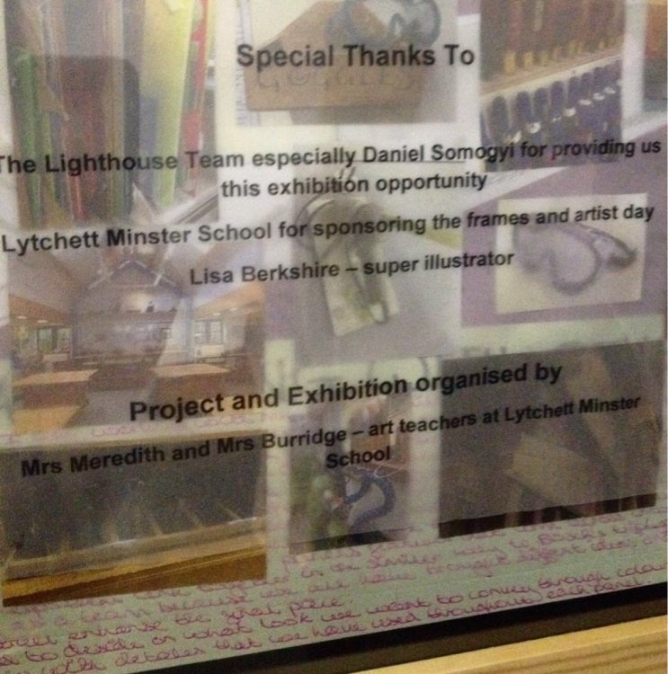 Lytchett Minster Secondary School - Visiting Artist session