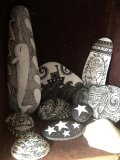 A collection of illustrated stones.