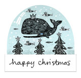 Illustrated Snow Globe - for decoration and cards