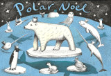 Polar Noel - Polar Bear and animals Christmas Card on 300gms Card.
