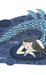 Sleeping Mermaid Digital Print